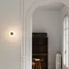 Image de FARO BARCELONA Applique murale LED « Moy » dorée avec abat-jour en verre