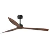Image de Faro Barcelona 33430 - JUST FAN Ventilateur de plafond noir mat/bois 178cm