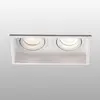 Image de FARO BARCELONA Lampe encastrable Hyde 2 lampes inclinable blanc