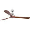 Image de Faro Barcelona 33464DC - LANTAU-G Ventilateur de plafond nickel mat avec moteur DC