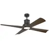 Image de FARO BARCELONA Ventilateur plafond Winche M lampe LED IP44 noir