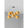 Image de Faro Barcelona 64314-45-7L - SAMBA 7L Lampe suspension noir/jaune