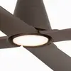 Image de FARO BARCELONA Ventilateur plafond Typhoon L lampe LED IP44 brun