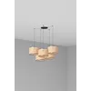 Image de Faro Barcelona 64314-48-5L - MAMBO 320 5L Lampe suspension noir/rotin