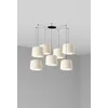 Image de Faro Barcelona 64314-54-7L - CONGA 7L Lampe suspension blanche