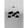 Image de Faro Barcelona 64314-56-7L - CONGA 7L Lampe suspension noire