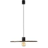 Image de Faro Barcelona 68590-69 - COSTAS 600 Lampe suspension noire/rotin