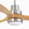Image de FARO BARCELONA Ventilateur de plafond Lantau L LED nickel/pin clair