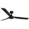 Image de Faro PUNT Ventilateur de plafond noir à 3 pales avec moteur à courant continu
