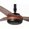 Image de FARO BARCELONA Ventilateur plafond Point M, DC, noir/bois foncé
