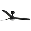 Image de Ventilateur de plafond noir avec lumière PUNT