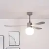 Image de FARO BARCELONA Ventilateur de plafond Amelia Ball lampe LED gris