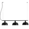 Image de Faro Barcelona 20338-120 - TATAWIN M Lampe suspension linéaire verre noire
