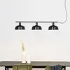 Image de FARO BARCELONA Suspension Tatawin, noir, verre, longueur 100 cm, à 3 lampes.
