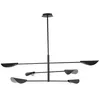 Image de Faro LIGGERA Plafonnier suspendu à 6 bras multiples, noir mat