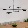 Image de FARO BARCELONA Suspension Liggera, noir, acier, Ø 136,8 cm, à 6 lampes.