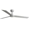 Image de Ventilateur de plafond RUDDER L acier blanc mat, contreplaqué frêne/blanc mat H: 23,2cm Ø132cm