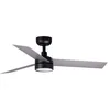 Image de Faro CRUISER Petit ventilateur de plafond DC noir à LED, 6 vitesses, lame en aluminium