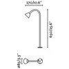 Image de FARO BARCELONA Borne lumineuse LED Lily, hauteur 65 cm, noir, acier inoxydable, IP65