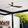Image de FARO BARCELONA Ventilateur de plafond avec éclairage Outwood, brun, DC, silencieux, Ø150cm