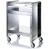 Image de DON HIERRO - Barbecue à Charbon de Bois avec Roues, Structure et Grille en Acier Inoxydable, 59 x 40,50 x 82 cm. Clover-