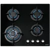 Image de CATA, CCI 6031 BK, Plaque de cuisson à gaz 4 brûleurs, Triple anneau de 3,5 kW, Puissance totale 8 kW Noir Large de 58 cm