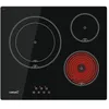 Image de CATA - TD 6003 BK - Plaque vitrocéramique - Noire - 3 zones de cuisson Haute Lumière - 9 niveaux de puissance réglables - Commande tactile avec avertisseur sonore - Puissance 5,4 kW - Largeur 59 cm