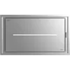 Image de Cata Hotte décorative extracteur Isla Bennu Slim 1200 X/A avec 6 niveaux d'extraction, panneau de contrôle tactile, moteur S6 extra silencieux, connectivité automatique dégustation, finition inox