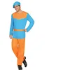 Image de Atosa déguisement paysan médiéval adulte homme bleu M