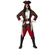 Image de Atosa | Déguisement Pirate Homme Adulte Marron | Costume complet de corsaire avec chapeau, veste, pantalon et ceintures | Inspiré par Barbe Noire | Parfait pour le carnaval et les fêtes à thème | M-L