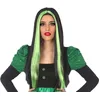 Image de ATOSA perruque longue lisse halloween 60cm verte