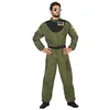 Image de Atosa   Costume Homme Militaire Pilote, couleur vert, M-L (50876)