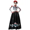 Image de Atosa déguisement squelette mexicain catrina femme XL