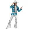 Image de Atosa Déguisement Homme Disco Bleu