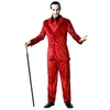Image de ATOSA déguisement vampire costume rouge avec cravate homme adulte XS