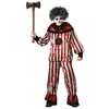 Image de ATOSA déguisement de clown halloween t-shirt rouge avec pantalon adulte homme XL
