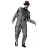 Image de ATOSA | Déguisement de marié gris Adulte Homme |Cadavre, Fantôme|Costumes d’horreur pour Halloween, Carnaval, Soirées à thème | Comprend une veste, un pantalon | Confortable, amusant et original | XXL
