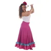 Image de Creaciones Llopis Jupe de Sévillaine Bleue et Fuchsia à Pois