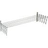 Image de Sauvic 90805 Séchoir à Linge Mural Extensible Inoxydable 18/10 140 x 13,5-78 x 26,5 cm