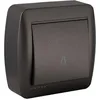 Image de solera Bouton Poussoir Lumineux en saillie - Noir Graphite