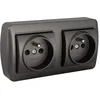Image de Prise murale solera 2p+t graphite 16 A 250 V double