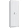 Image de Armoire rangement chaussures - meuble dentrée - 2 portes avec étagères- L59 x P37 x H180 cm - Basic