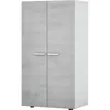 Image de Meuble dentrée - meuble à chaussures - 2 portes - décor effet béton - L55 x P36 x H103 cm - STAR
