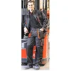 Image de JUBA Pantalon Long Multipoches 65 % Polyester, 35 % Coton, Noir avec Détails Orange - Taille M