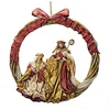 Image de Décoration de Noël DKD Home Decor Rouge Doré 30 x 5 x 30 cm