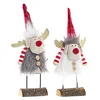 Image de DKD Home Decor Décoration de Noël de la Marque Couleur Blanc, Rouge et Gris, Polyester (8 x 5 x 23 centimètres) (2 unités)
