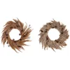 Image de DKD Home Decor Couronne de Noël de la Marque, Couleur Marron, en Divers matériaux (60 x 5 x 60 cm) (2 unités)