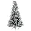 Image de DKD Home Decor Sapin de Noël Blanc Vert polyéthylène enneigé 140 x 140 x 210 cm