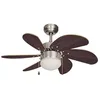 Image de EDM Ventilateur de Plafond ARAL 50W 1xE14 60W 76cm wengé 33984