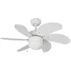 Image de ventilateur de plafond ARAL 50W 1xE14 60W 76cm blanc 33985 EDM